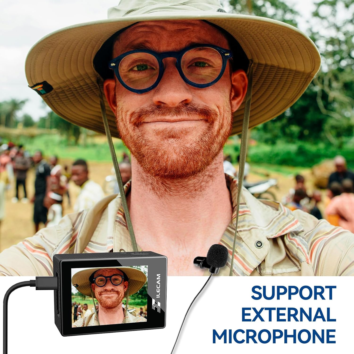 Action Camera 4K WiFi/ 2.4 G Remote Control 2 * 1350mAh Battery Waterproof Camera Underwater 131FT 4*Zoom Sports Camera and Multifunctional Accessories (4K+MIC) - Image 3