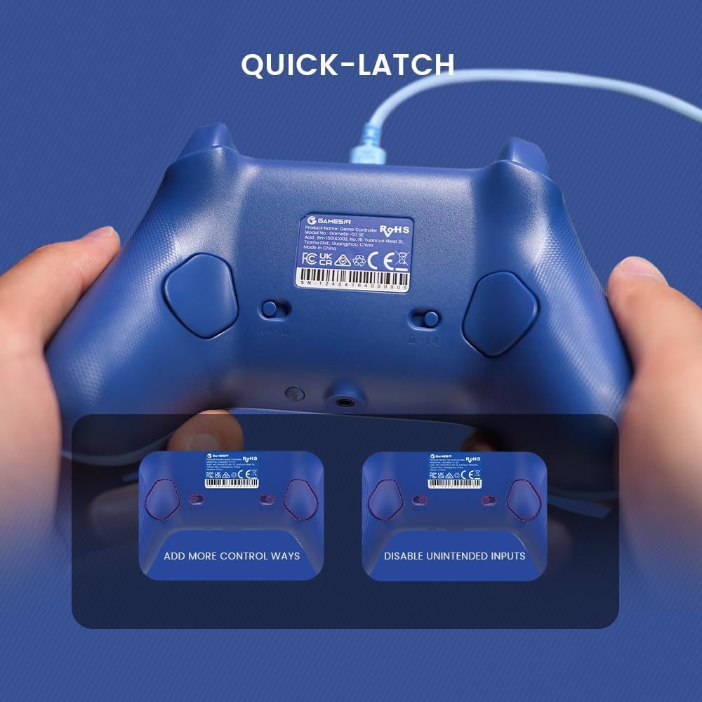 GameSir G7 SE Wired Controller for Xbox Series X|S, Xbox One & Windows 10/11, Plug and Play Gaming Gamepad with Hall Effect Joysticks/Hall Trigger, 3.5mm Audio Jack (Blue) - Image 6
